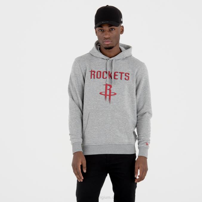 New Era Houston Rockets team logo grijze pullover hoodie BT242735