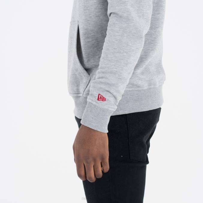 New Era Houston Rockets team logo grijze pullover hoodie BT242735
