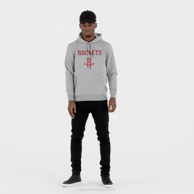 New Era Houston Rockets team logo grijze pullover hoodie BT242735