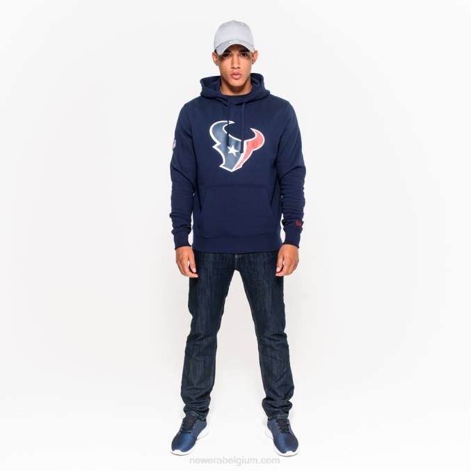 New Era Houston Texas teamlogo marineblauwe hoodie BT242810