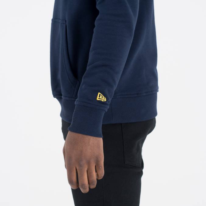 New Era Indiana Pacers marineblauwe hoodie met nba-teamlogo BT242811