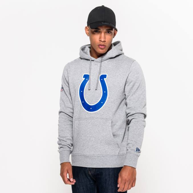 New Era Indianapolis colts team logo grijze hoodie BT242837