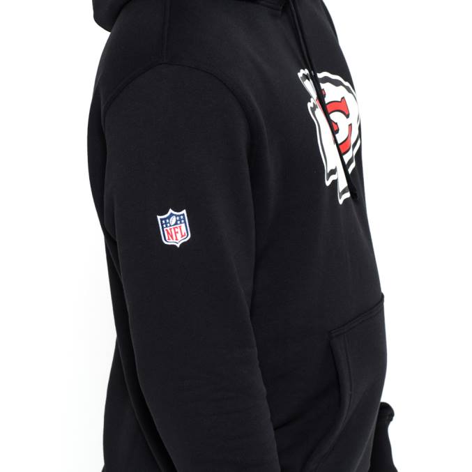New Era Kansas City Chiefs teamlogo zwarte hoodie BT242824