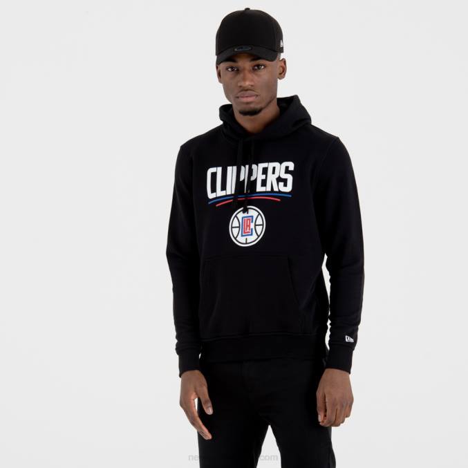 New Era La Clippers zwarte hoodie met teamlogo BT242727