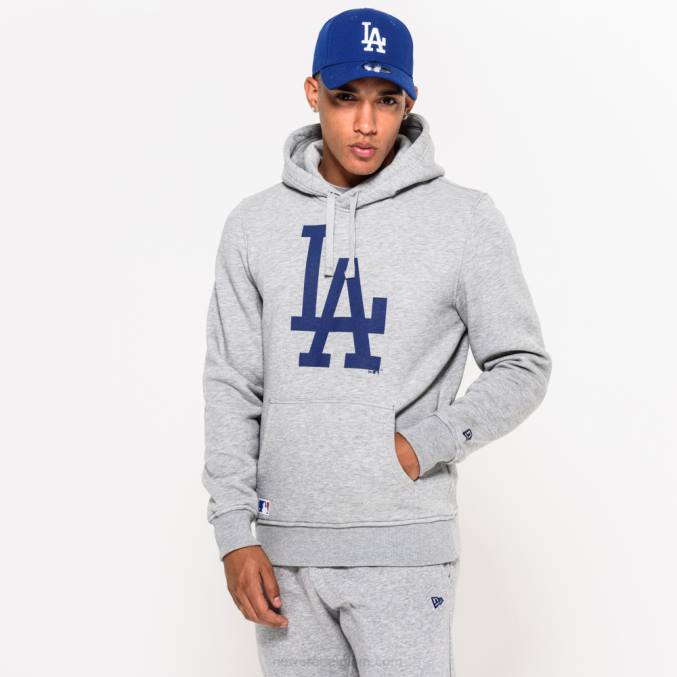New Era La Dodgers mlb team logo grijze hoodie BT242803