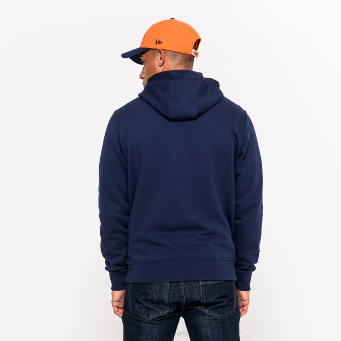 New Era Marineblauwe hoodie met Denver Broncos-teamlogo BT242809