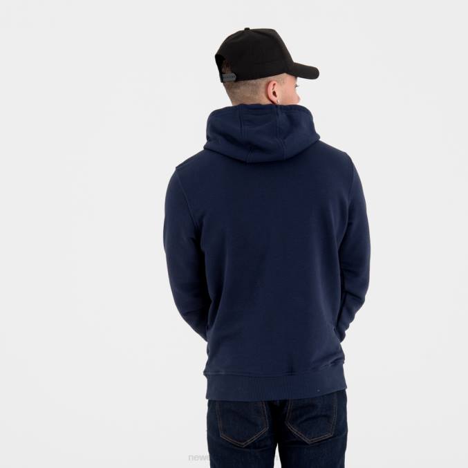 New Era Marineblauwe hoodie met philadelphia 76ers teamlogo BT242702