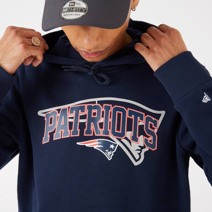 New Era New England Patriots NFL teamlogo blauwe hoodie BT242836