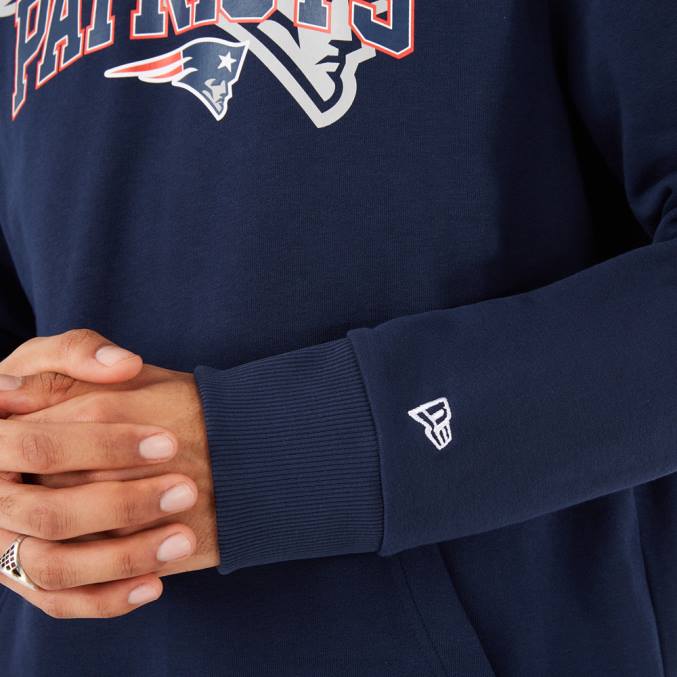 New Era New England Patriots NFL teamlogo blauwe hoodie BT242836