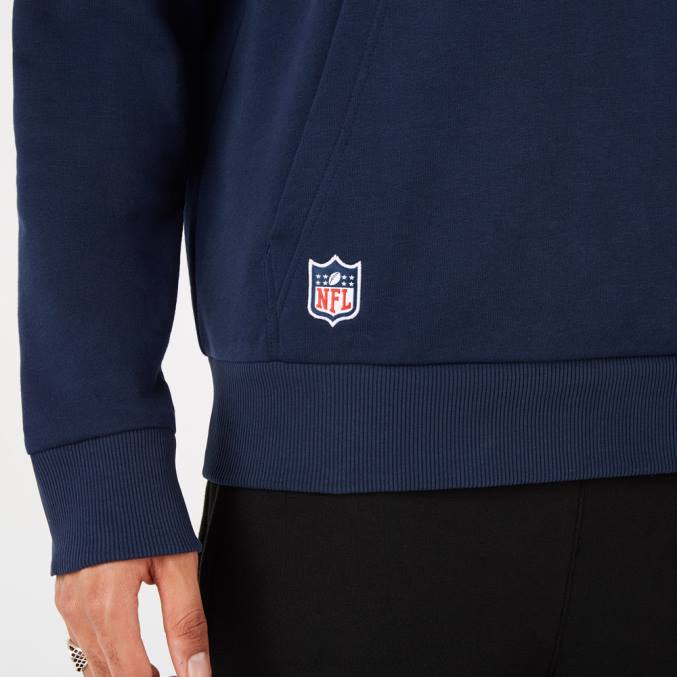 New Era New England Patriots NFL teamlogo blauwe hoodie BT242836