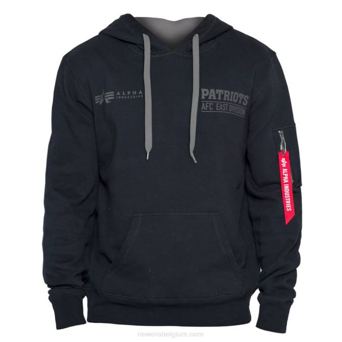 New Era New England Patriots x Alpha Industries zwarte hoodie BT242793