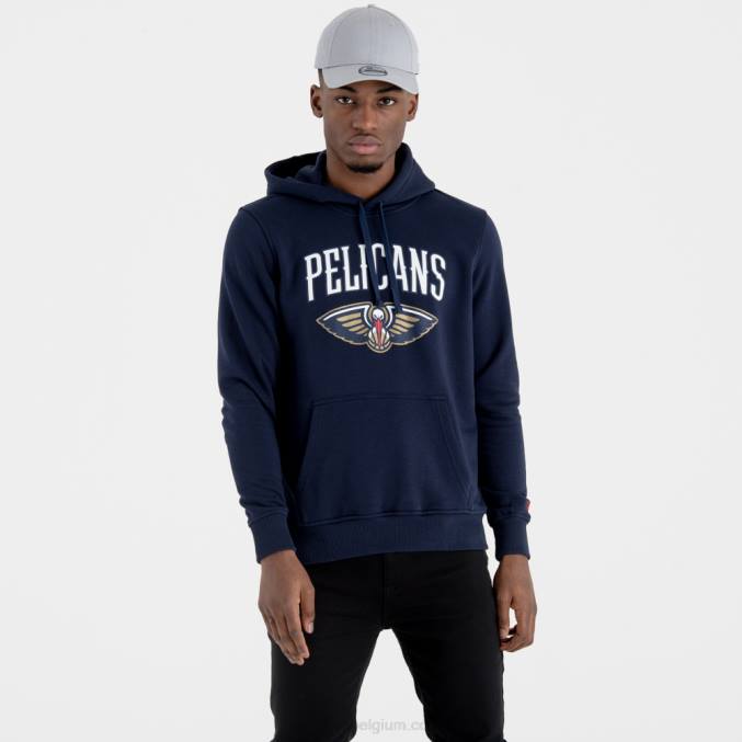New Era New Orleans Pelicans NBA-teamlogo marineblauwe hoodie BT242818