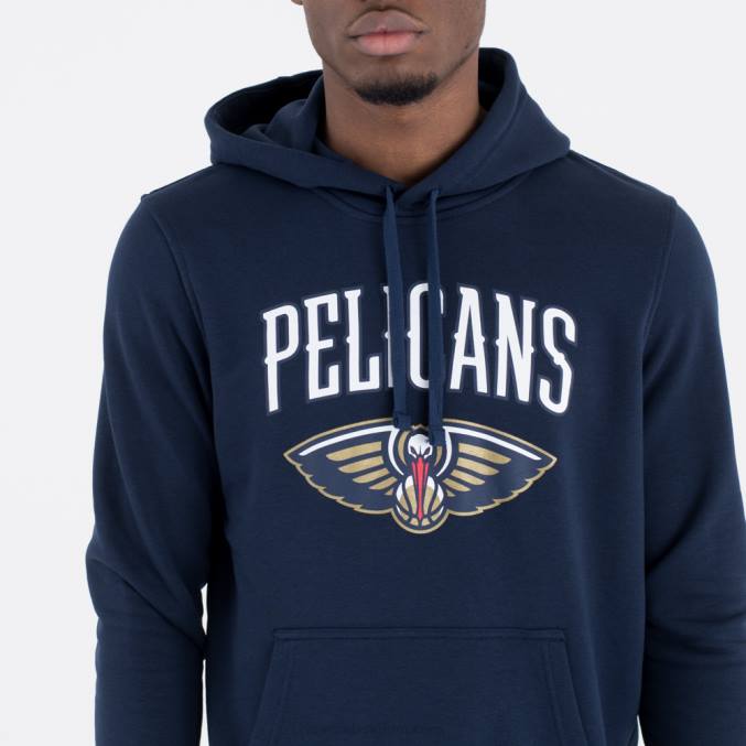 New Era New Orleans Pelicans NBA-teamlogo marineblauwe hoodie BT242818