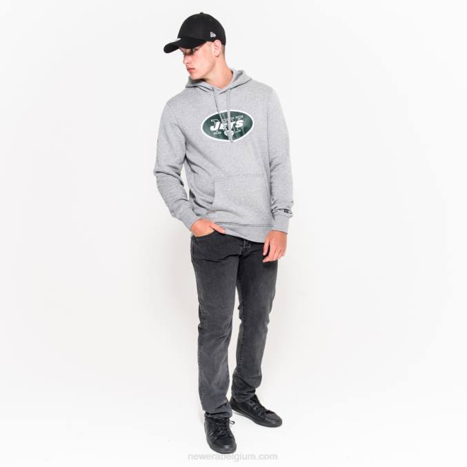 New Era New York Jets team logo grijze hoodie BT242701