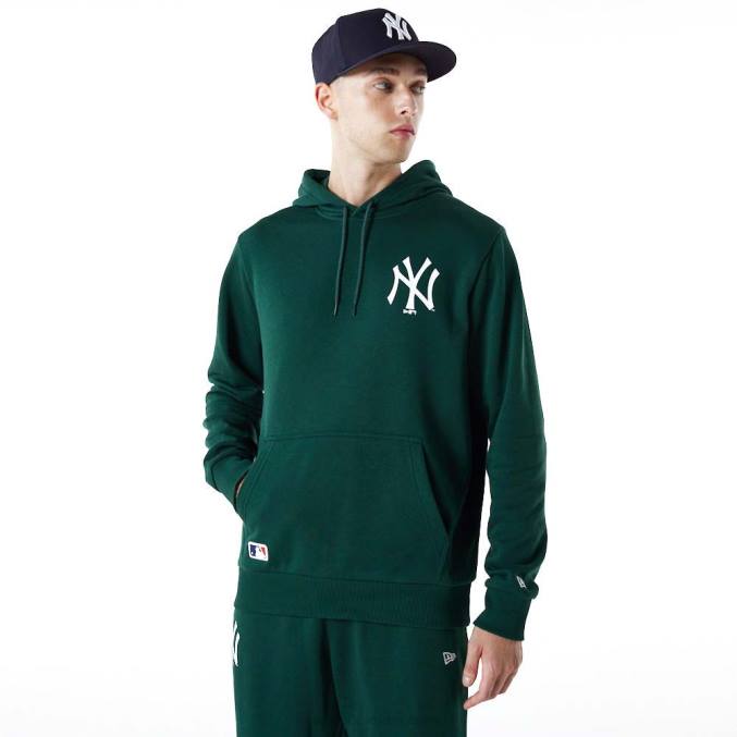 New Era New York Yankees Essentials donkergroene hoodie BT242769