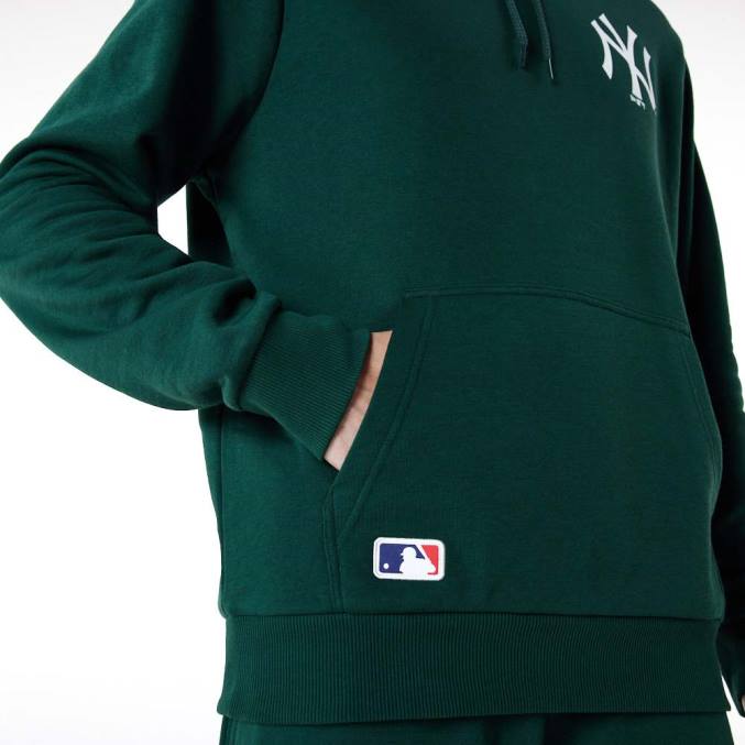 New Era New York Yankees Essentials donkergroene hoodie BT242769