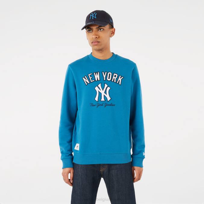 New Era New York Yankees Heritage blauw sweatshirt met ronde hals BT242815