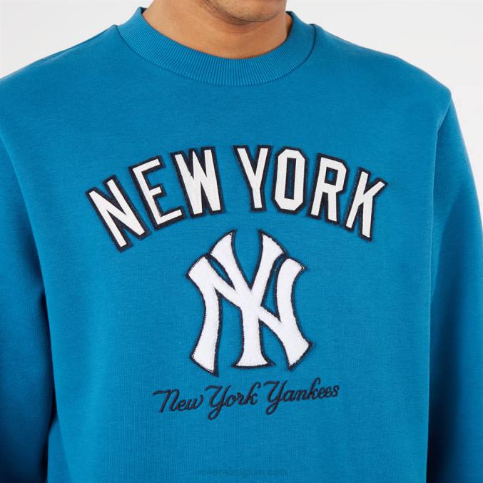 New Era New York Yankees Heritage blauw sweatshirt met ronde hals BT242815