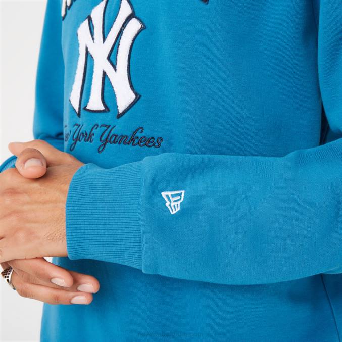 New Era New York Yankees Heritage blauw sweatshirt met ronde hals BT242815