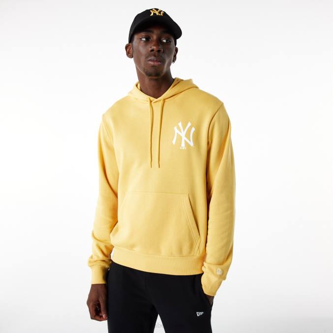New Era New York Yankees League essentiële pastelgele hoodie BT242706