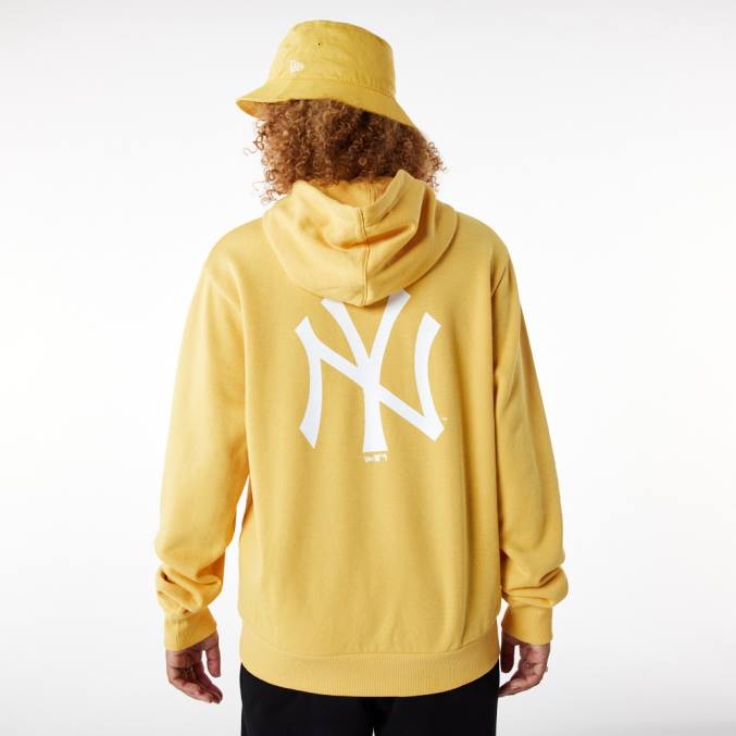 New Era New York Yankees League essentiële pastelgele hoodie BT242706