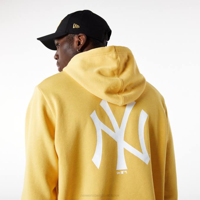New Era New York Yankees League essentiële pastelgele hoodie BT242706