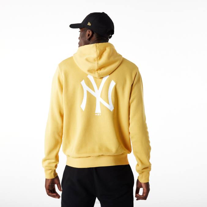 New Era New York Yankees League essentiële pastelgele hoodie BT242706