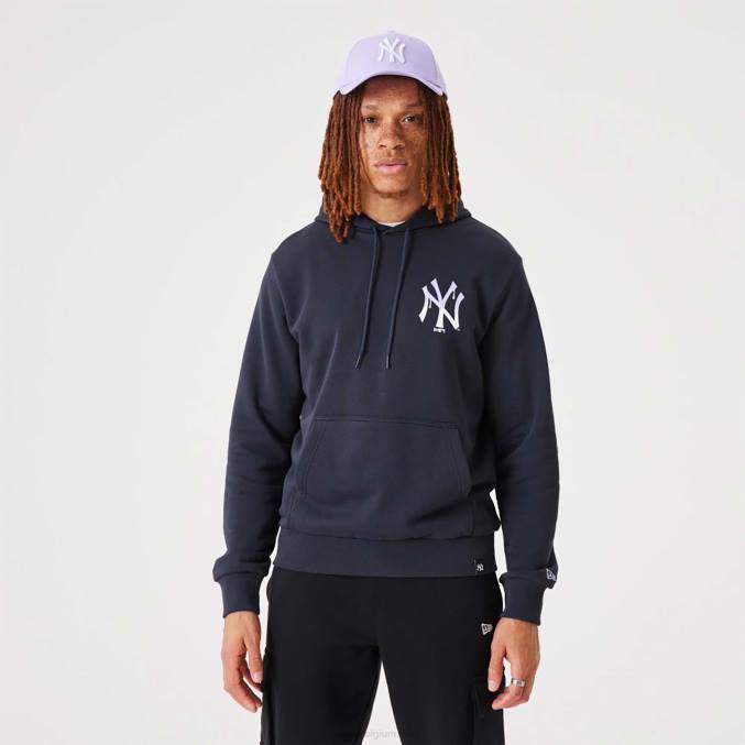 New Era New York Yankees mlb drip logo marineblauwe pullover hoodie BT242665