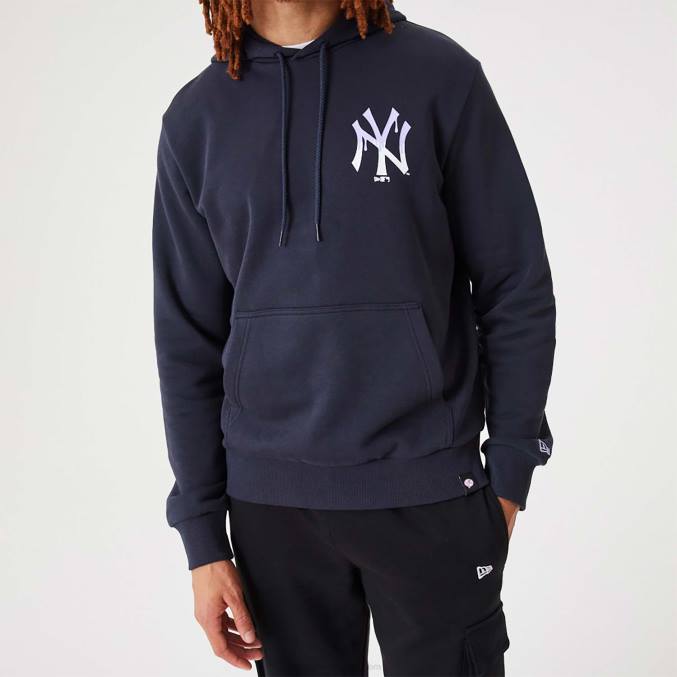 New Era New York Yankees mlb drip logo marineblauwe pullover hoodie BT242665
