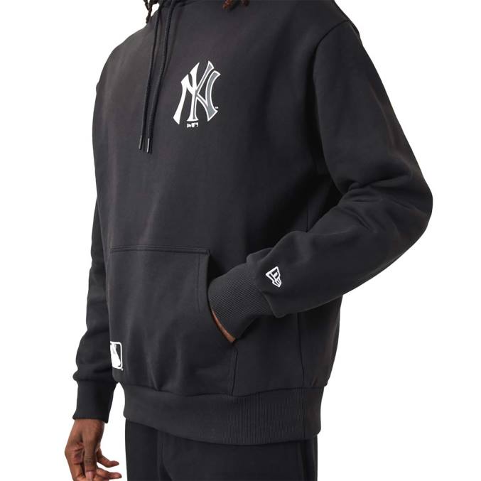 New Era New York Yankees mlb teamlogo zwarte hoodie BT242723