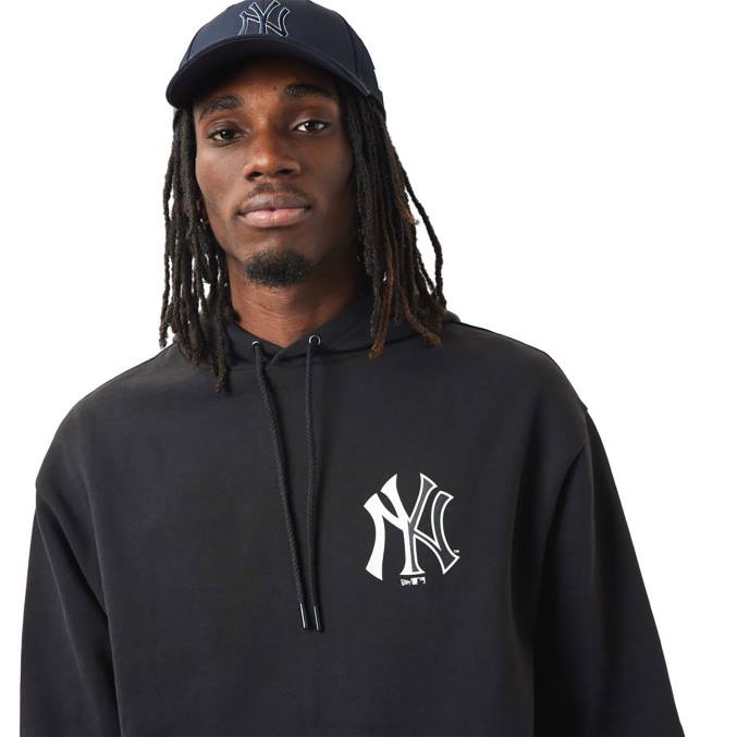 New Era New York Yankees mlb teamlogo zwarte hoodie BT242723