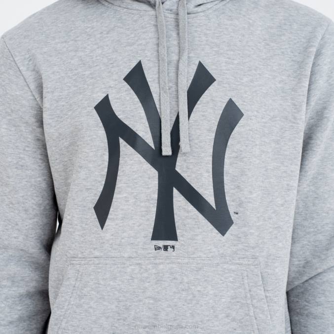 New Era New York Yankees teamlogo grijze hoodie BT242804