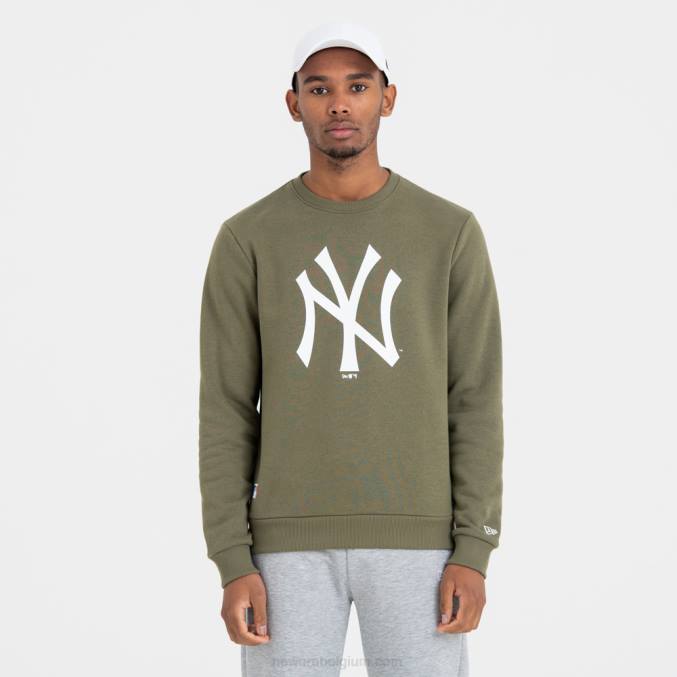 New Era New York Yankees teamlogo groen sweatshirt met ronde hals BT242758