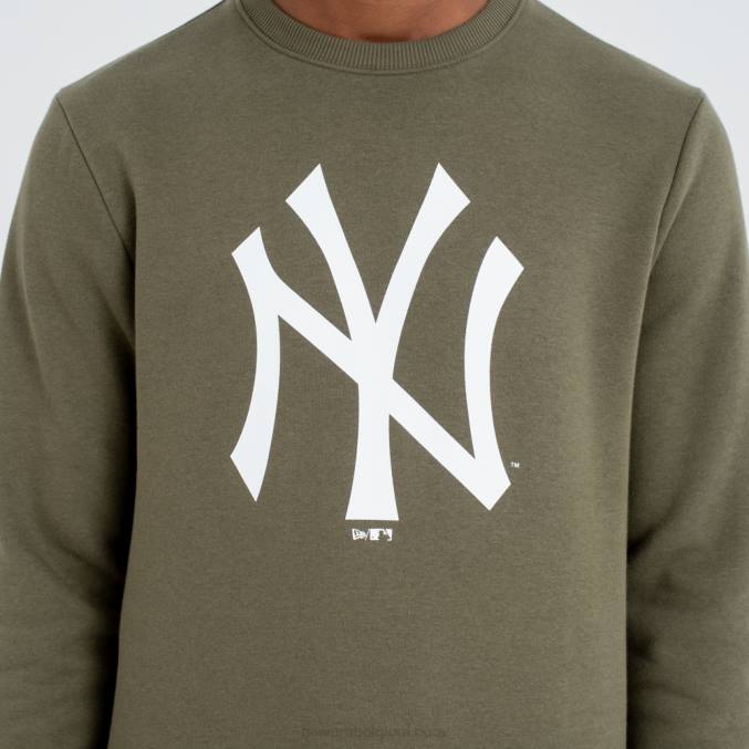 New Era New York Yankees teamlogo groen sweatshirt met ronde hals BT242758