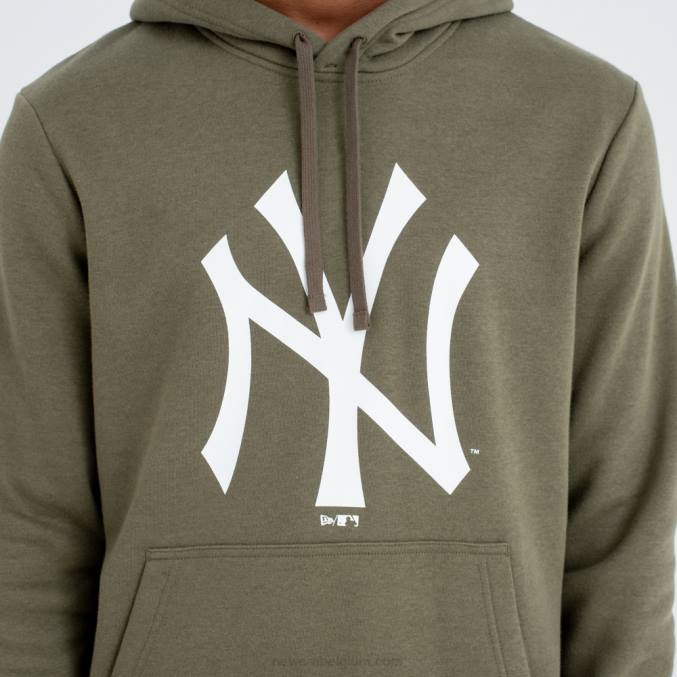 New Era New York Yankees teamlogo groene hoodie BT242766