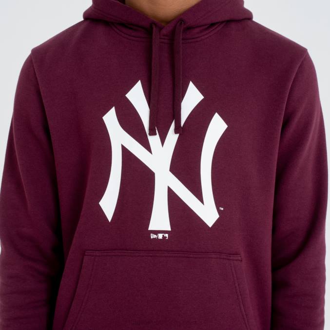 New Era New York Yankees teamlogo kastanjebruine hoodie BT242774
