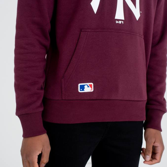 New Era New York Yankees teamlogo kastanjebruine hoodie BT242774