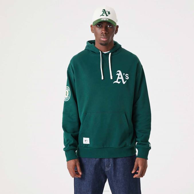 New Era Oakland Athletics MLB Heritage donkergroene oversized hoodie BT242697
