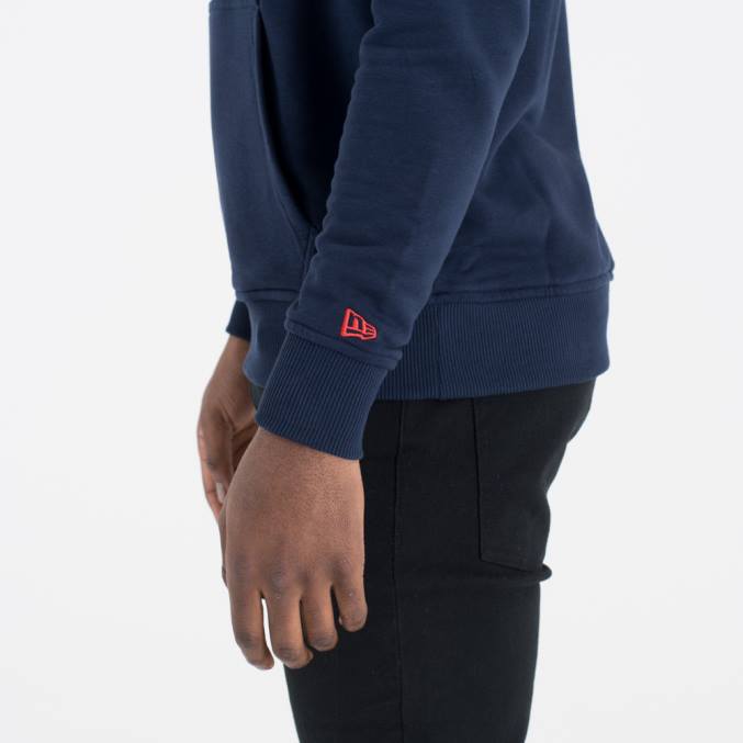 New Era Oklahoma City Thunder teamlogo marineblauwe hoodie BT242767