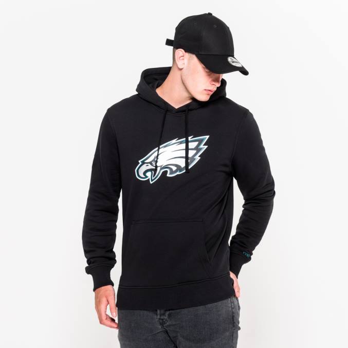 New Era Philadelphia Eagles team logo zwarte hoodie BT242710