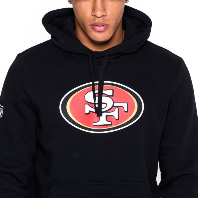 New Era San Francisco 49ers teamlogo zwarte hoodie BT242726
