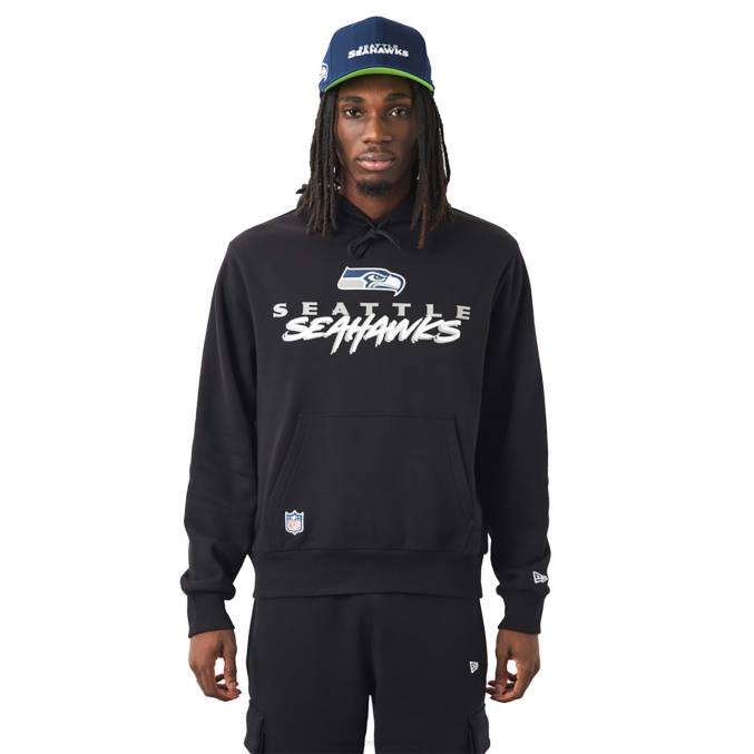 New Era Seattle seahawks nfl script zwarte hoodie BT242739