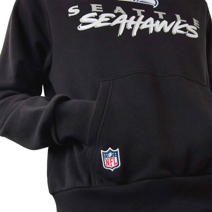 New Era Seattle seahawks nfl script zwarte hoodie BT242739