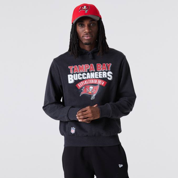 New Era Tampa Bay Buccaneers nfl team logo grijze hoodie BT242792