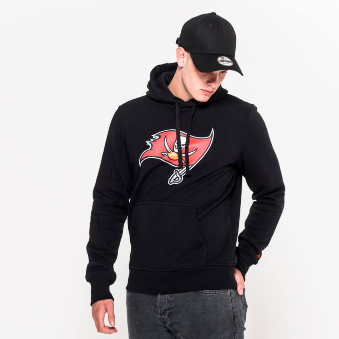 New Era Tampa Bay Buccaneers team logo zwarte hoodie BT242734