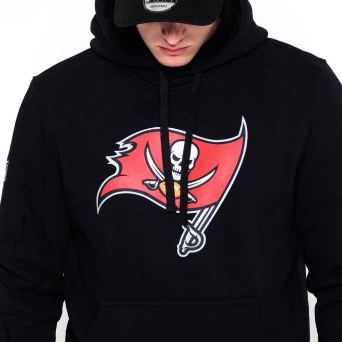 New Era Tampa Bay Buccaneers team logo zwarte hoodie BT242734