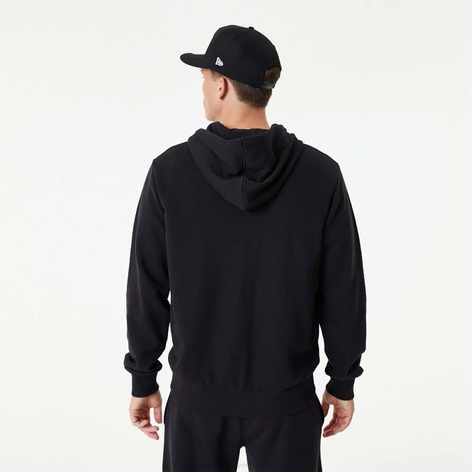 New Era chicago bulls nba essentials zwarte hoodie met volledige rits BT242680
