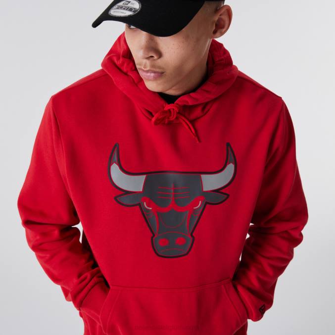 New Era chicago bulls nba omtrek logo rode hoodie BT242820