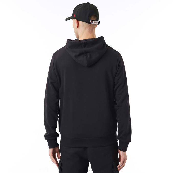 New Era chicago bulls nba script zwarte hoodie met rits BT242698