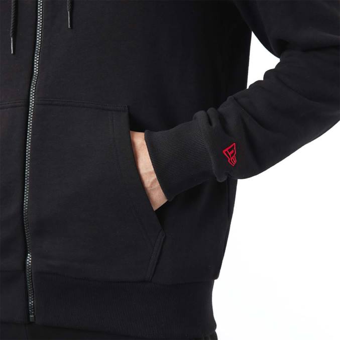 New Era chicago bulls nba script zwarte hoodie met rits BT242698